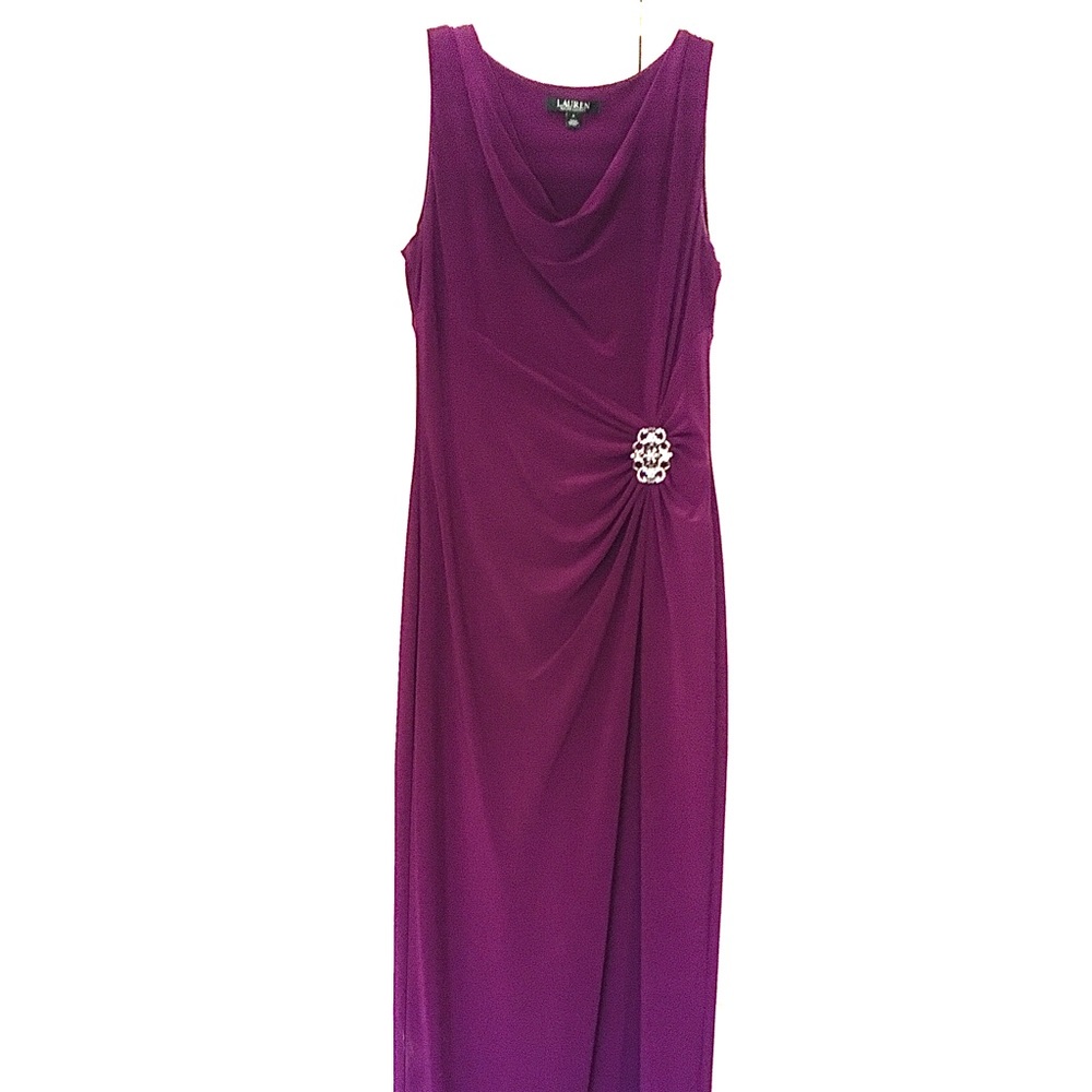 Ralph Lauren Purple Prom Dress